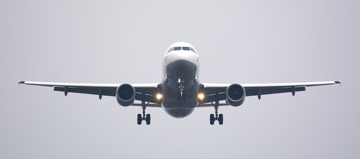 Airplane in flight
